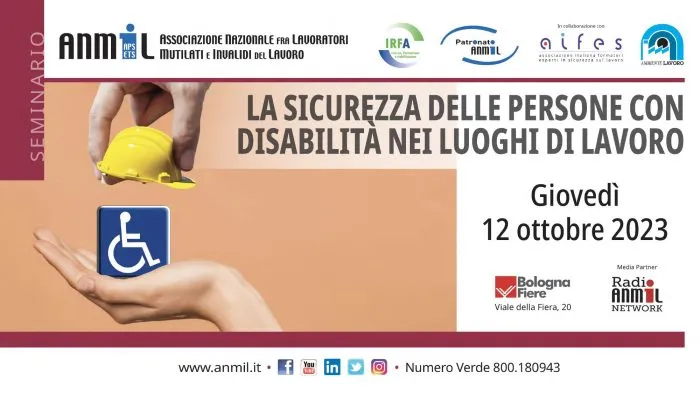 La sicurezza delle persone con disabilità nei luoghi di lavoro - Bologna 12 ottobre 2023